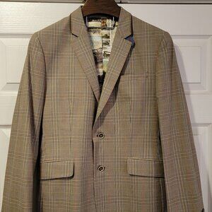 Ted Baker London Cotton Check Blazer Sport Coat Size 4